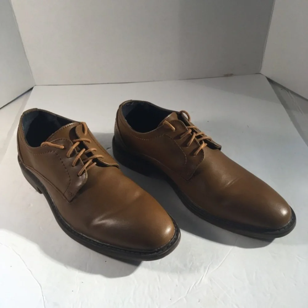 Joseph Abboud “Greyson” Brown Leather Oxford Shoe
